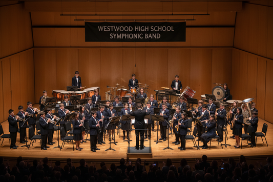 Concierto de banda de música escolar